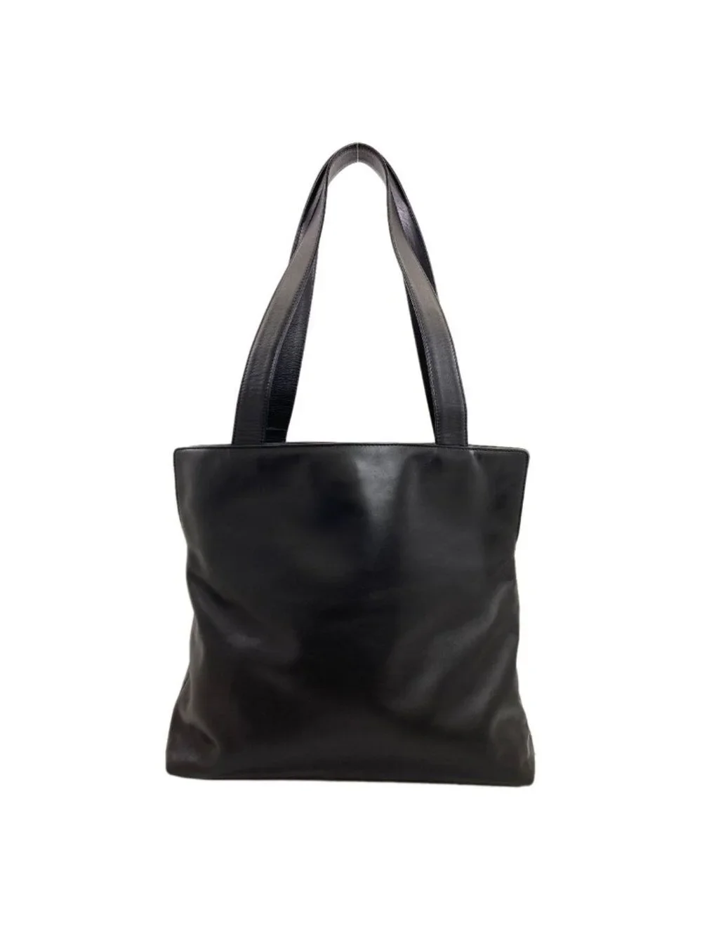 Chanel CC Logo Tote Bag Lambskin